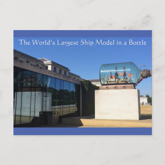 X: The World’s Largest Ship Model in a Bottle? Postcard (Front)