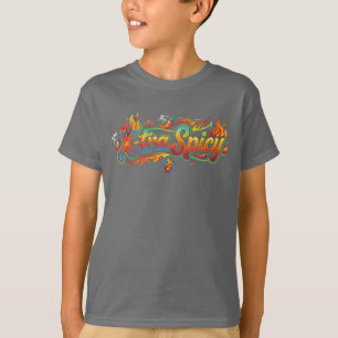 X-tra Spicy Funny Hot Pepper Graphic T-Shirt