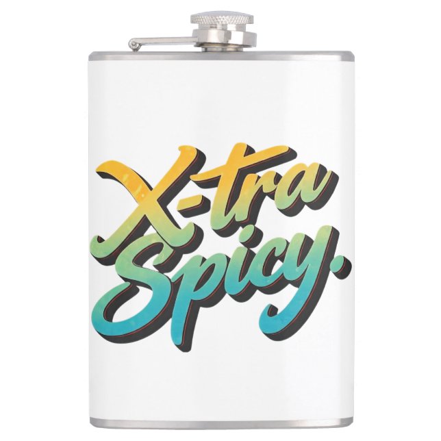 X-tra Spicy Hip Flask (Front)