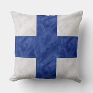 X X-Ray Watercolor #Nautical Signal Maritime Flag Cushion