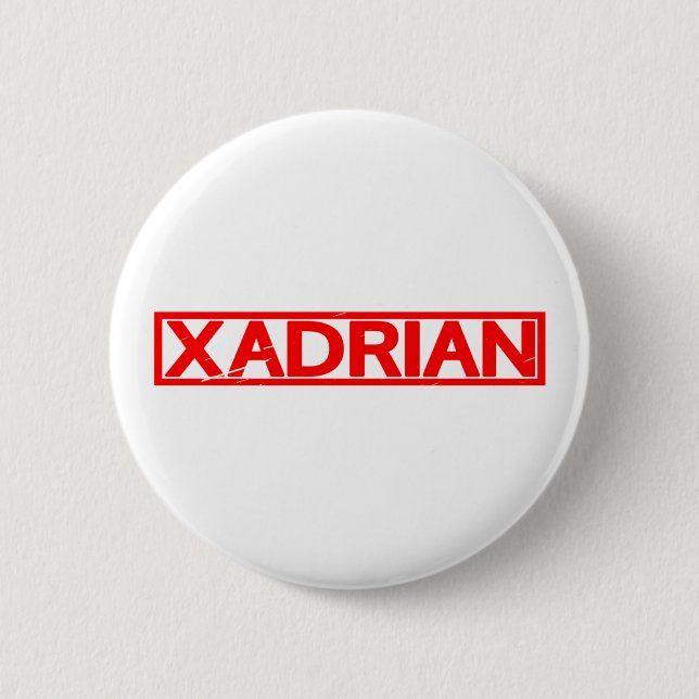 Xadrian Stamp 6 Cm Round Badge (Front)