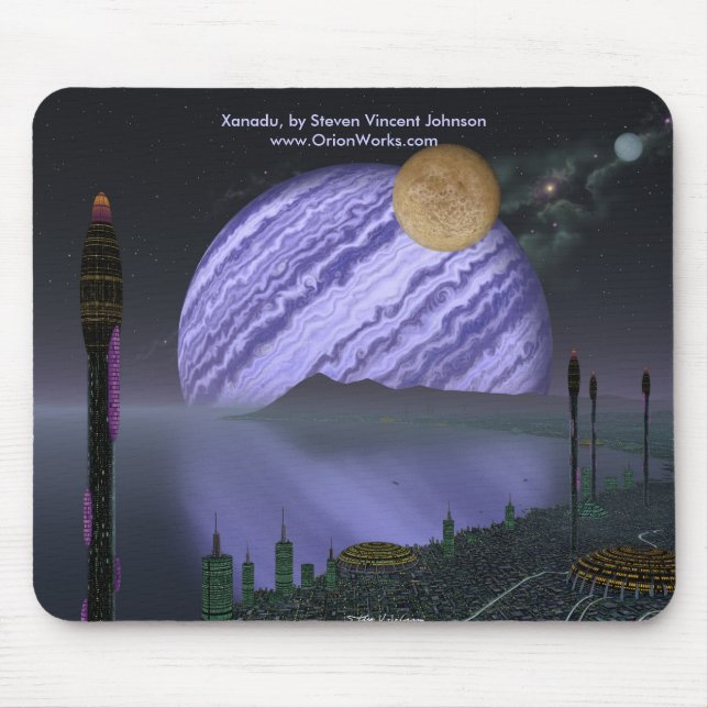 Xanadu, Xanadu, by Steven Vincent Johnsonwww.Or... Mouse Mat (Front)