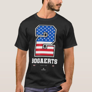 Xander Bogaerts  US Flag Number  T-Shirt