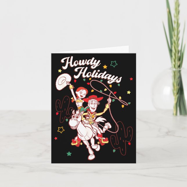 Xar Christmas Howdy Holidays Friends  Card (Front)