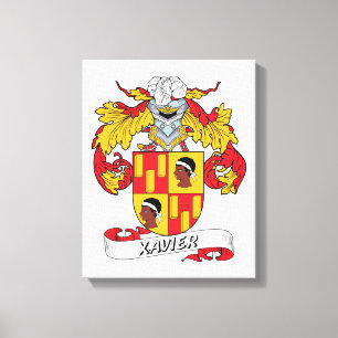 Xavier Family Crest Canvas Print