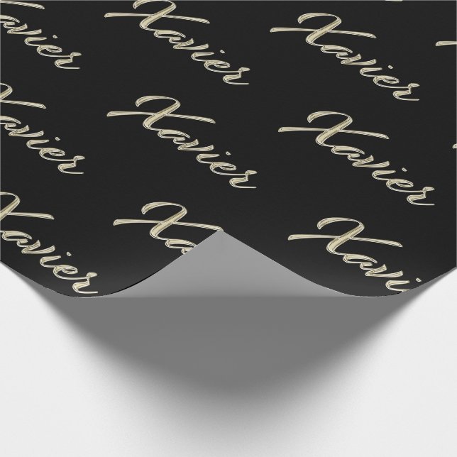 Xavier First Name Name of fine gift paper (Corner)