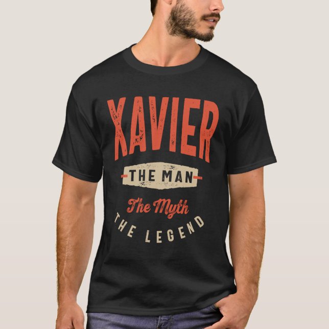 Xavier Name Funny Personalised Birthday Xavier T-Shirt (Front)