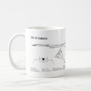 XB-70 Valkyrie - Airplane Blueprint Plans BD Coffee Mug