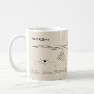 XB-70 Valkyrie - Airplane Blueprint Plans SD Coffee Mug