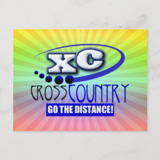 XC CROSS COUNTRY GO THE DISTANCE POSTCARD