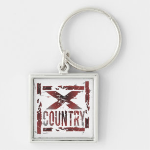 XC Cross Country Runner Key Ring