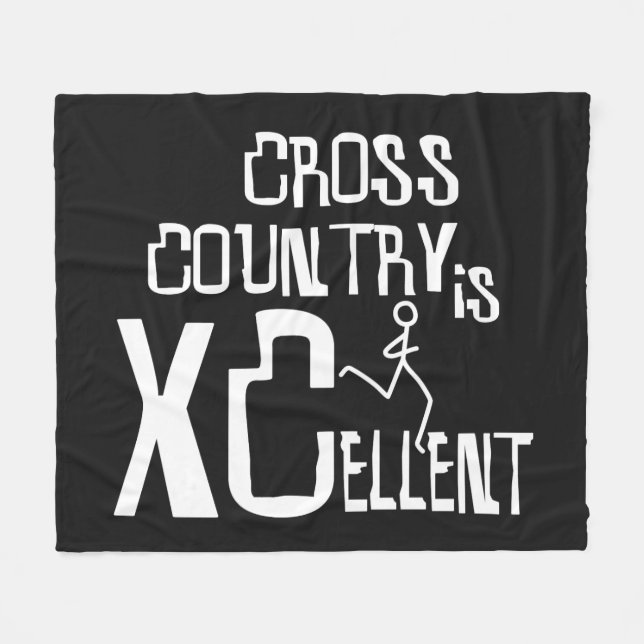 XC Cross Country  Running XCellent © Fleece Blanket (Front (Horizontal))
