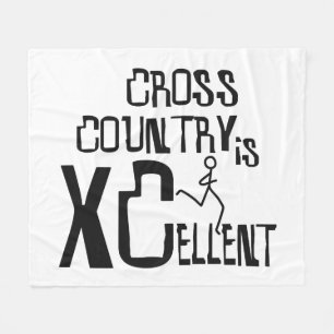 XC Cross Country Running XCellent © Fleece Blanket