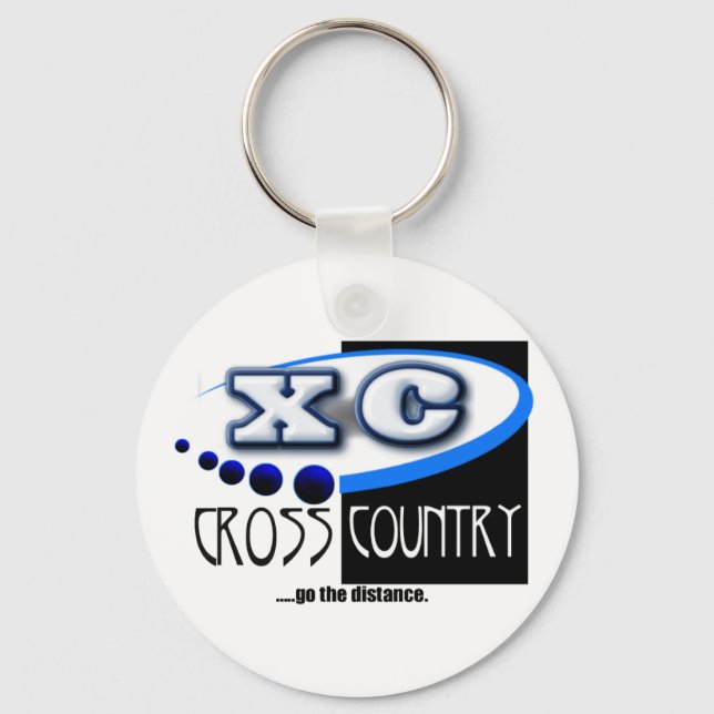 XC MOTTO - Go the Distance - CROSS COUNTRY Key Ring (Front)
