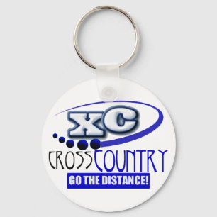 XC MOTTO - Go the Distance - CROSS COUNTRY Key Ring
