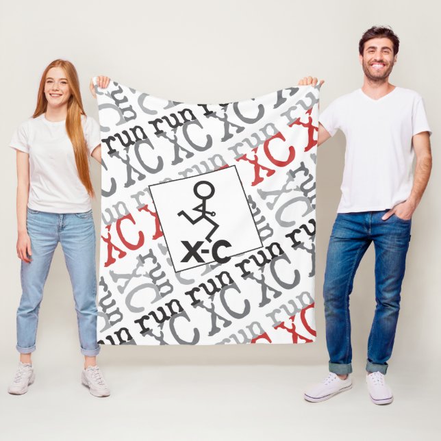 XC Run - Cross Country Running Fleece Blanket (In Situ)