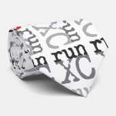 XC Run - Cross Country Running Mens Tie (Rolled)