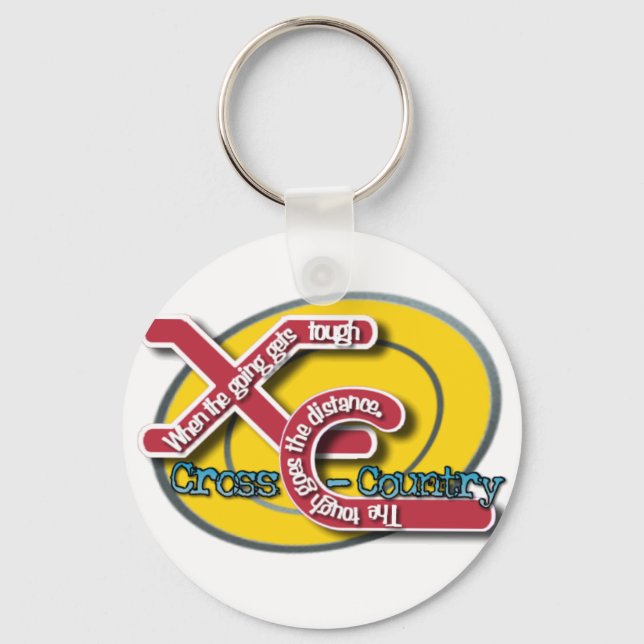XC TOUGH MOTTO (CROSS COUNTRY) KEY RING (Front)