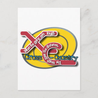 XC TOUGH MOTTO - CROSS COUNTRY POSTCARD