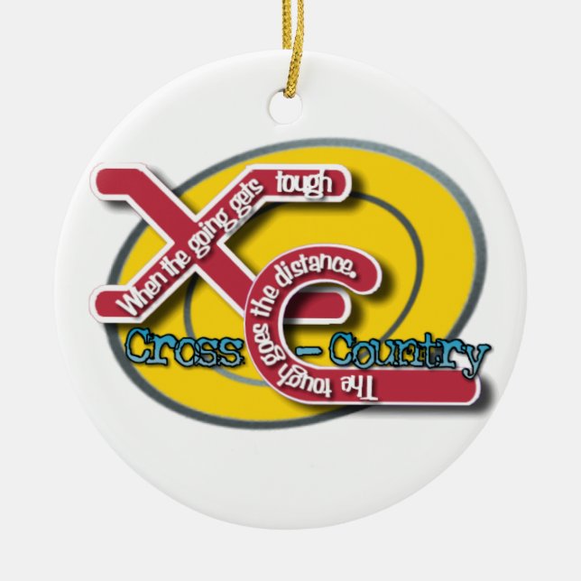 XC TOUGH MOTTO ORNAMENT (Front)