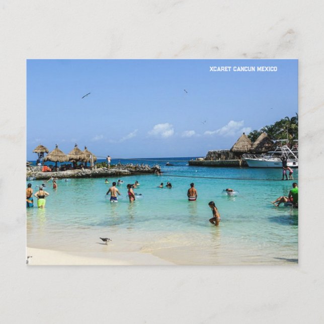 Xcaret Cancun Mexico Holiday Postcard (Front)