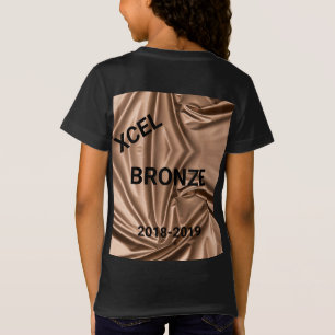Xcel Bronze Girls Gymnastics T-Shirt Personalised