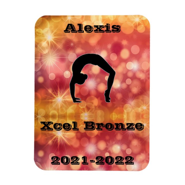 Xcel Bronze Gymnastics Magnet (Vertical)