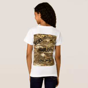 Xcel Gold Girls Gymnastics T-Shirt Personalised