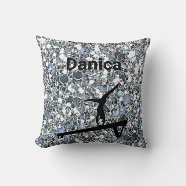 Xcel Platinum Girls Customisable Gymnastics Pillow (Front)