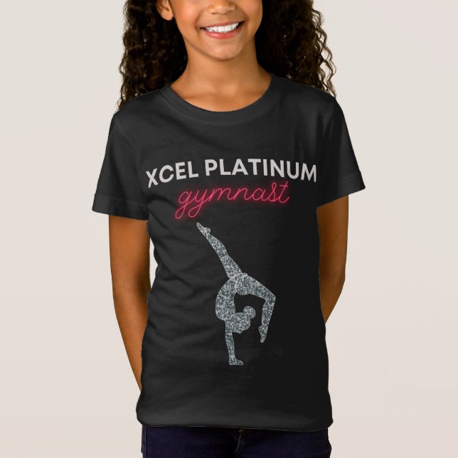 Xcel Platinum Gymnastics T-Shirt  (Front)