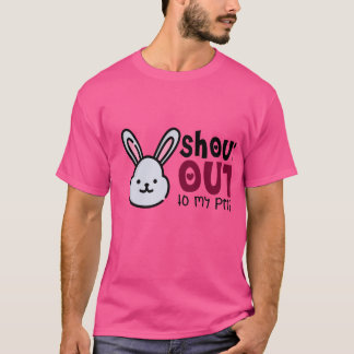 xCute Bunny Shout Out Unisex T-Shirt, Easter Gift, T-Shirt
