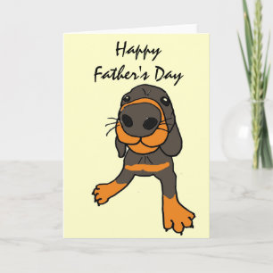 XD- Funny Dog Cartoon Father's Day Card