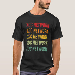 Xdc Network Crypto Rainbow Text T-Shirt