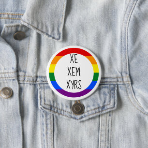 Xe Xem Xyrs Pronoun 7.5 Cm Round Badge