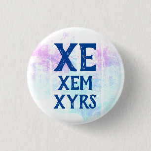 Xe Xem Xyrs Pronouns 3 Cm Round Badge