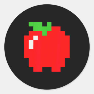 Xel 80s Video Game Halloween Group Costume Classic Round Sticker