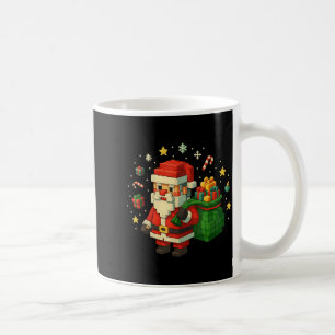 Xel Santa Claus With Retro Gamer Christmas  Coffee Mug
