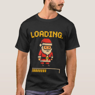 Xel Santa Loading Retro Christmas Gamer Shirt 
