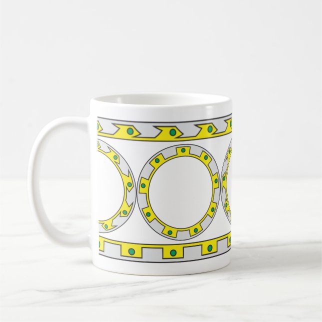 Xena Chakram Pattern Coffee Mug (Left)