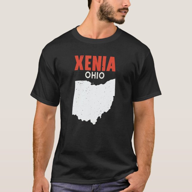 XENIA Ohio USA State America Travel Ohioan T-Shirt (Front)