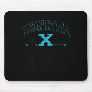 Xennial Generation X 1970s 1980s Millennial Gen X Mouse Mat