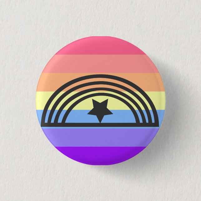 Xenogender Button (Black) (Front)