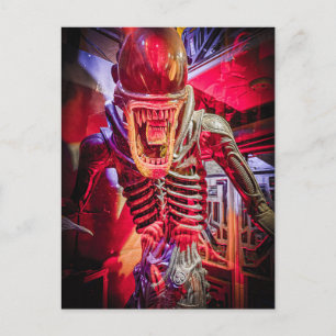 Xenomorph Alien Statue Horror Sci-Fi Collectable Postcard