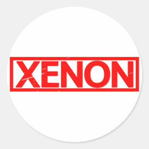 Xenon Stamp Classic Round Sticker
