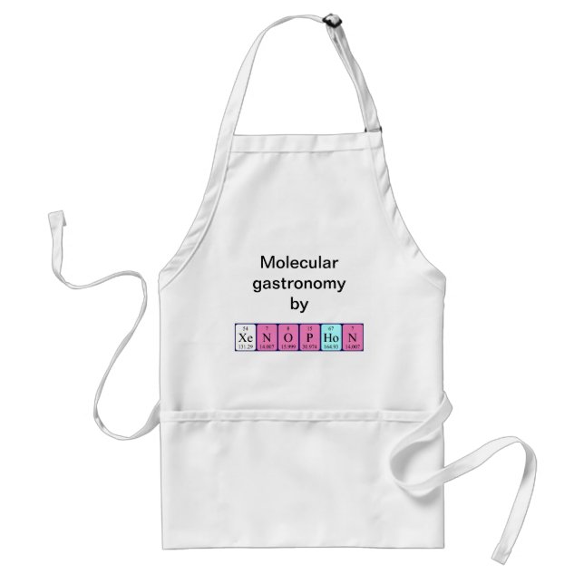 Xenophon periodic table name apron (Front)
