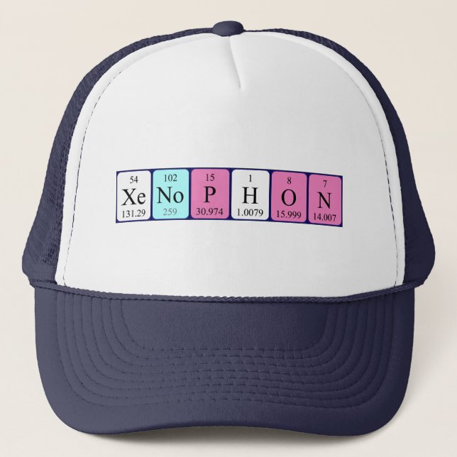 Xenophon periodic table name hat (Front)