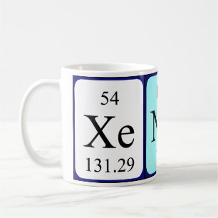 Xenos periodic table name mug