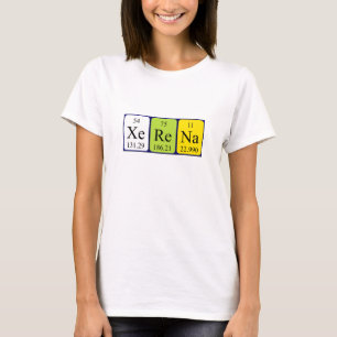 Xerena periodic table name shirt