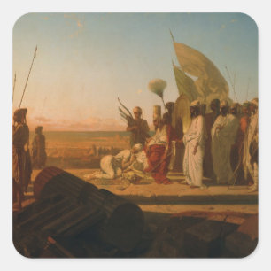 Xerxes at the Hellespont Square Sticker