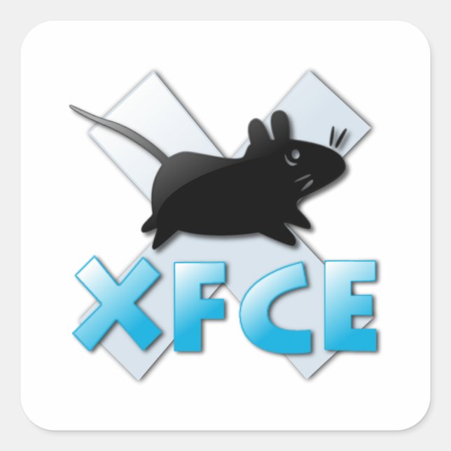 XFCE NS 1 SQUARE STICKER (Front)